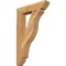 Ekena Millwork Funston Slat Rough Sawn Bracket, Western Red Cedar, 4"W x 22"D x 34"H BKT04X22X34FST06RWR - alternate 1